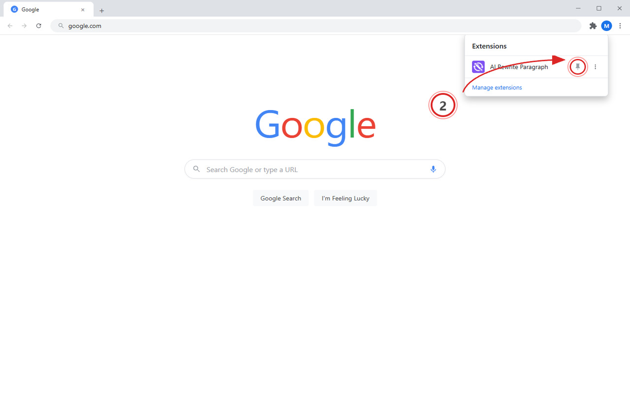 Click toolbar icon